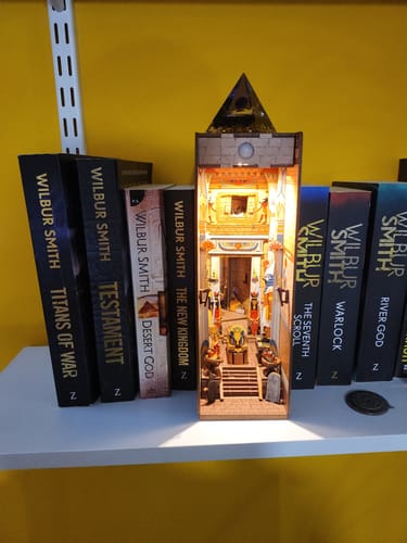 Customer photo review of Ancient Egypt DIY Book Nook Kit - A timeless treasure for your shelf