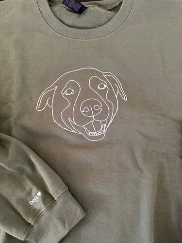 Customer photo review of Custom Embroidered Hoodie