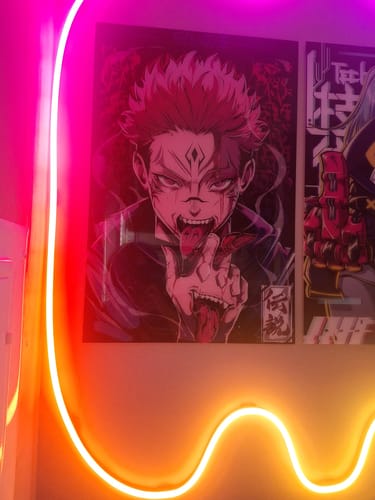 Customer photo review of Severed Finger Plexi Glass Wall Art