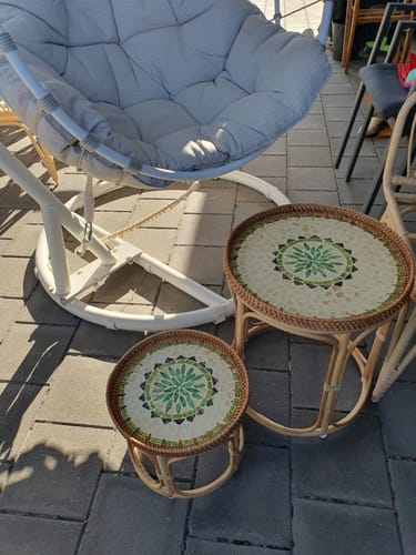 Customer photo review of Oasis Rattan Table Set