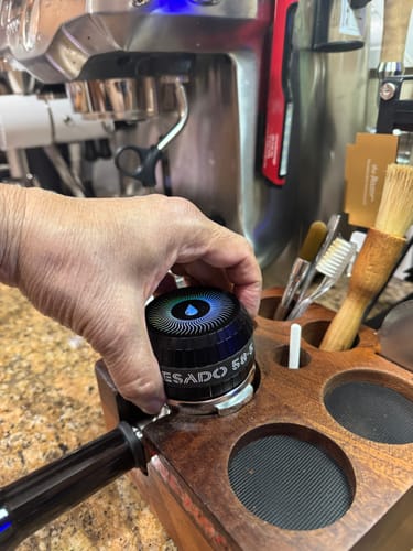 Customer photo review of Impact Gravity Espresso Grounds Distributor (58.4mm)