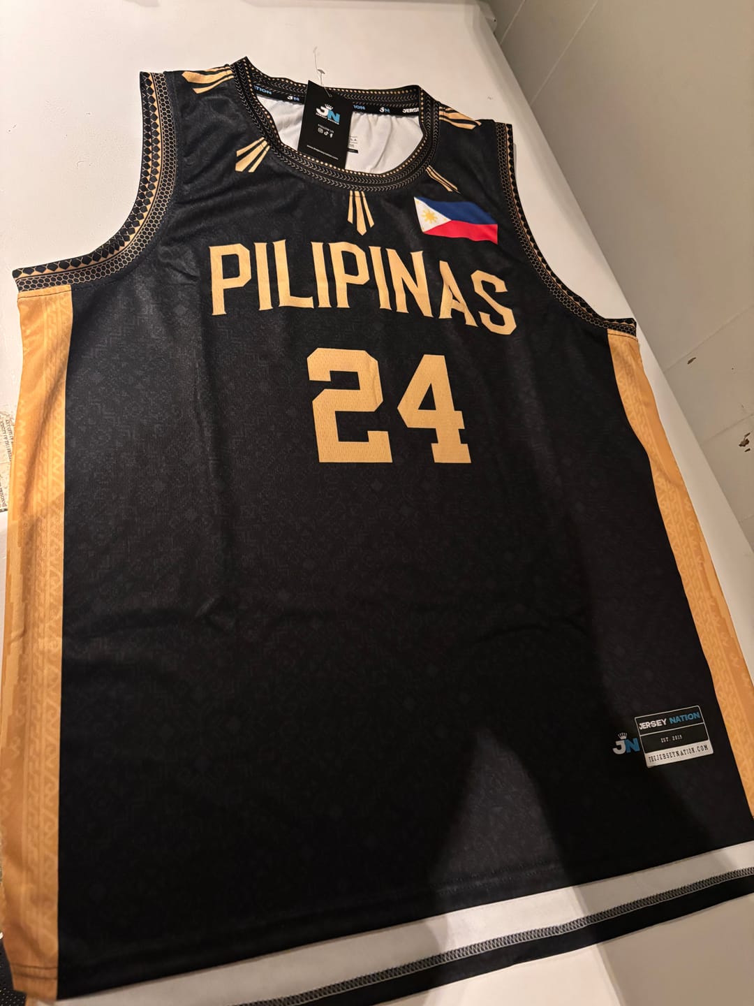 Customer photo review of Philippines 'Luzviminda' Custom Basketball Jersey