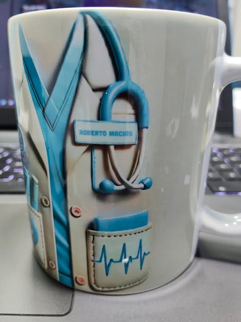 Customer photo review of Medical Appreciation Design With Stethoscope - Personalized Coffee Mug - Gift For Medical Professionals