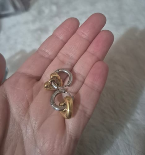 Customer photo review of Huggies Corazón Silver & Gold