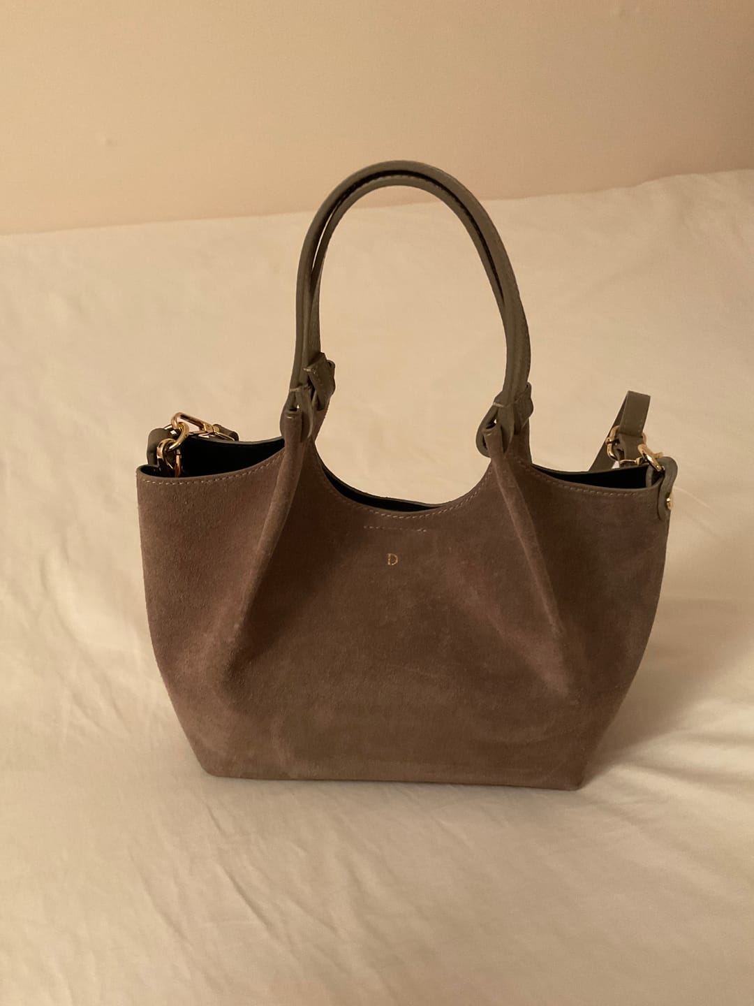 Customer photo review of Suede Little Lily Tote Bag