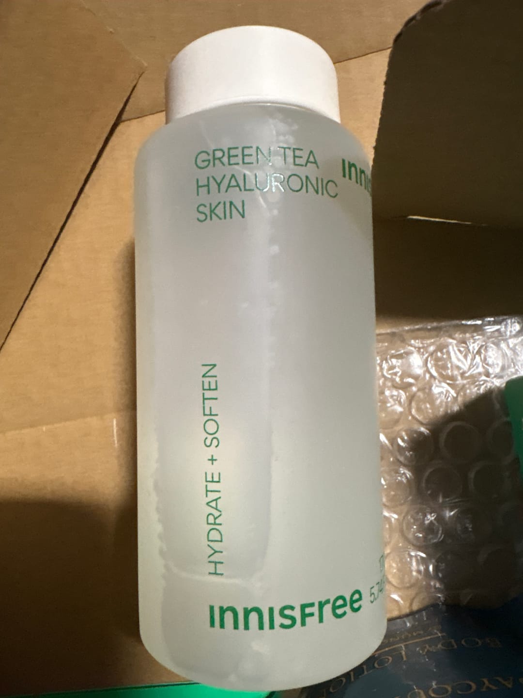 Customer photo review of グリーンティー　ヒアルロン　スキン