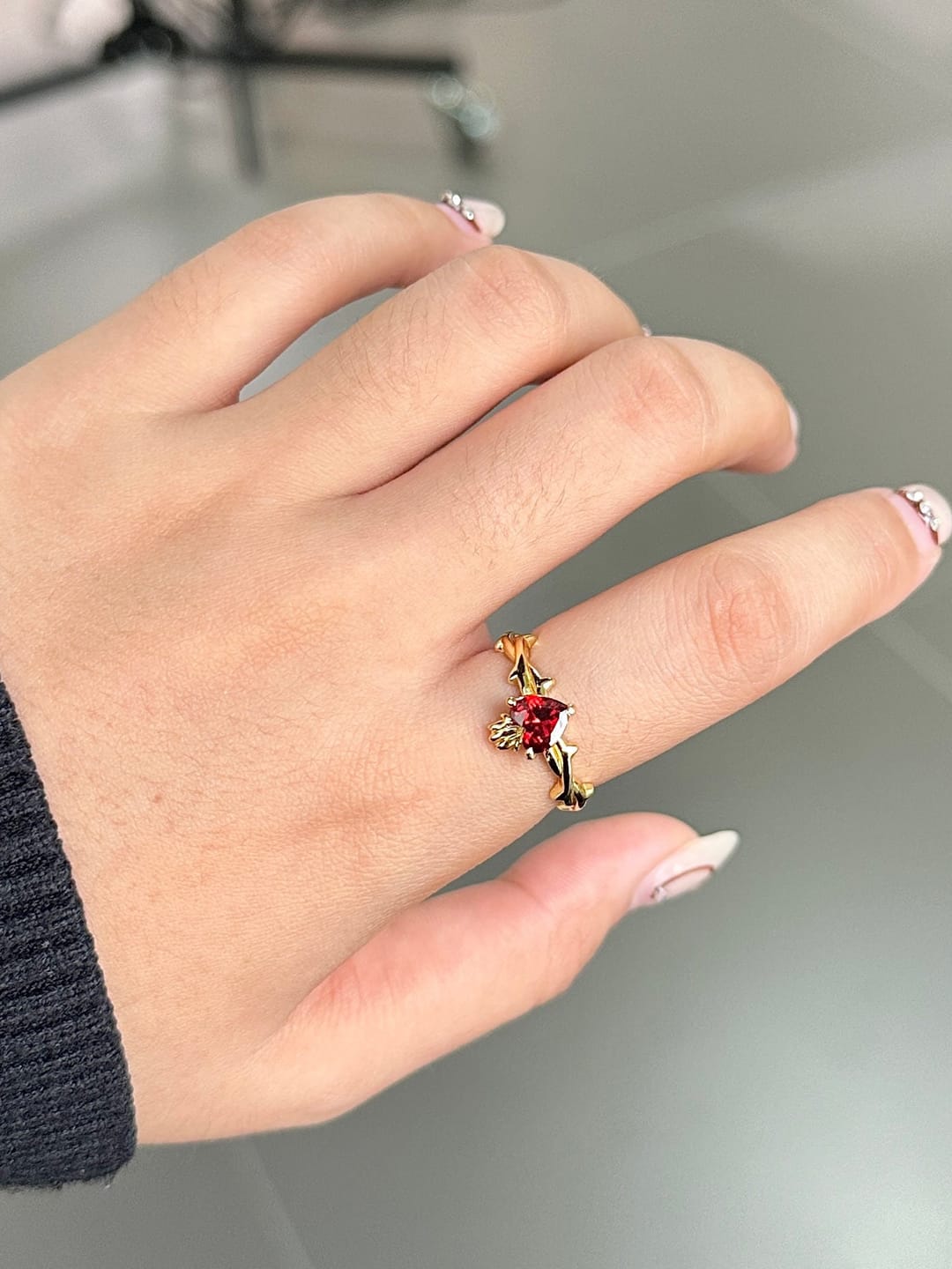 Customer photo review of Sacred Heart Ring