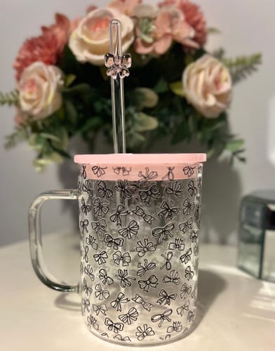 Customer photo review of Custom Clear GLASS MUG 17oz