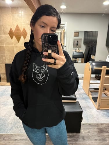 Customer photo review of Custom Embroidered Hoodie