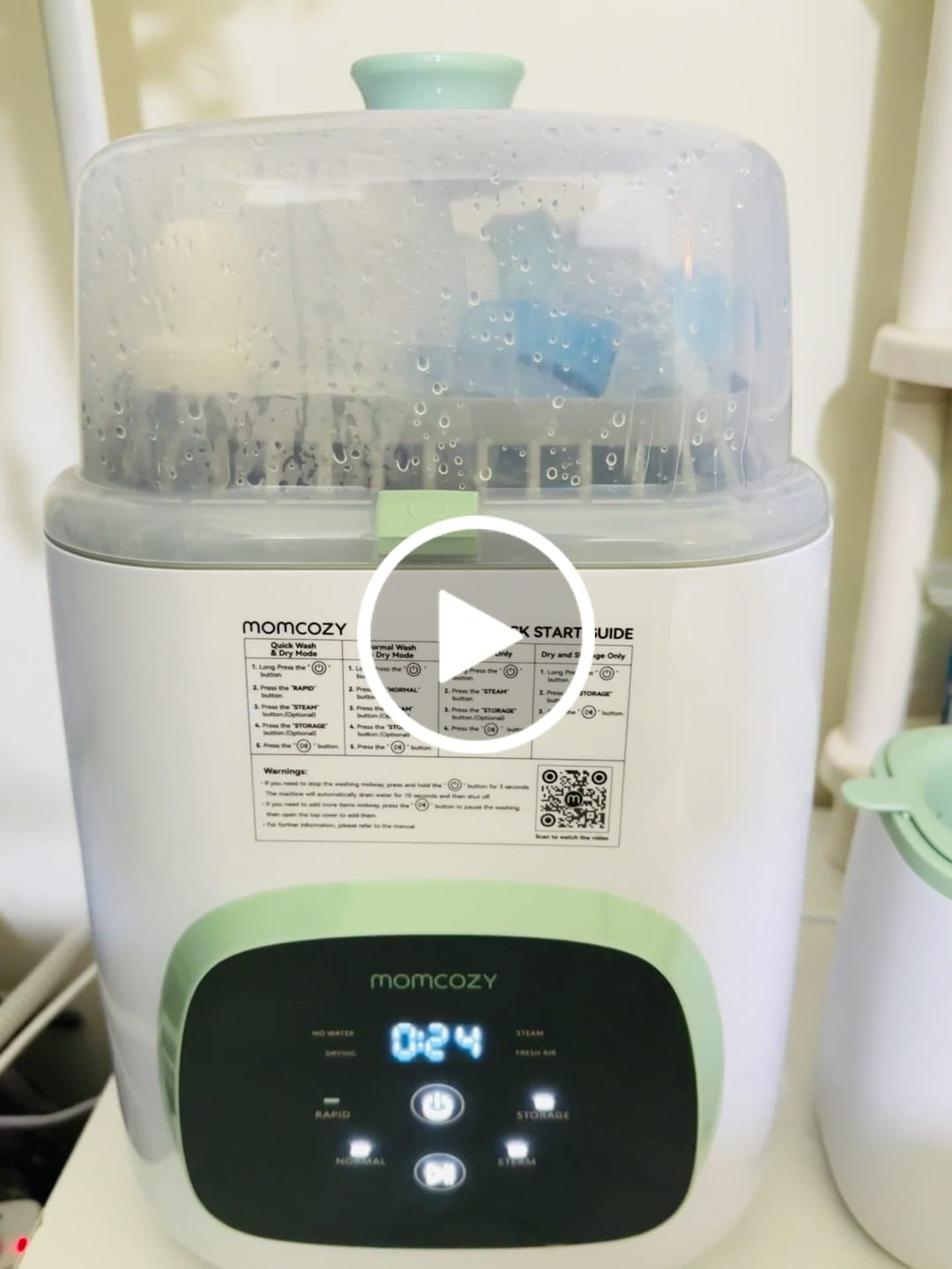 Customer video review of Momcozy KleanPal Pro Baby Bottle Washer