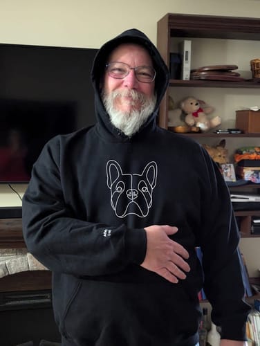Customer photo review of Custom Embroidered Hoodie