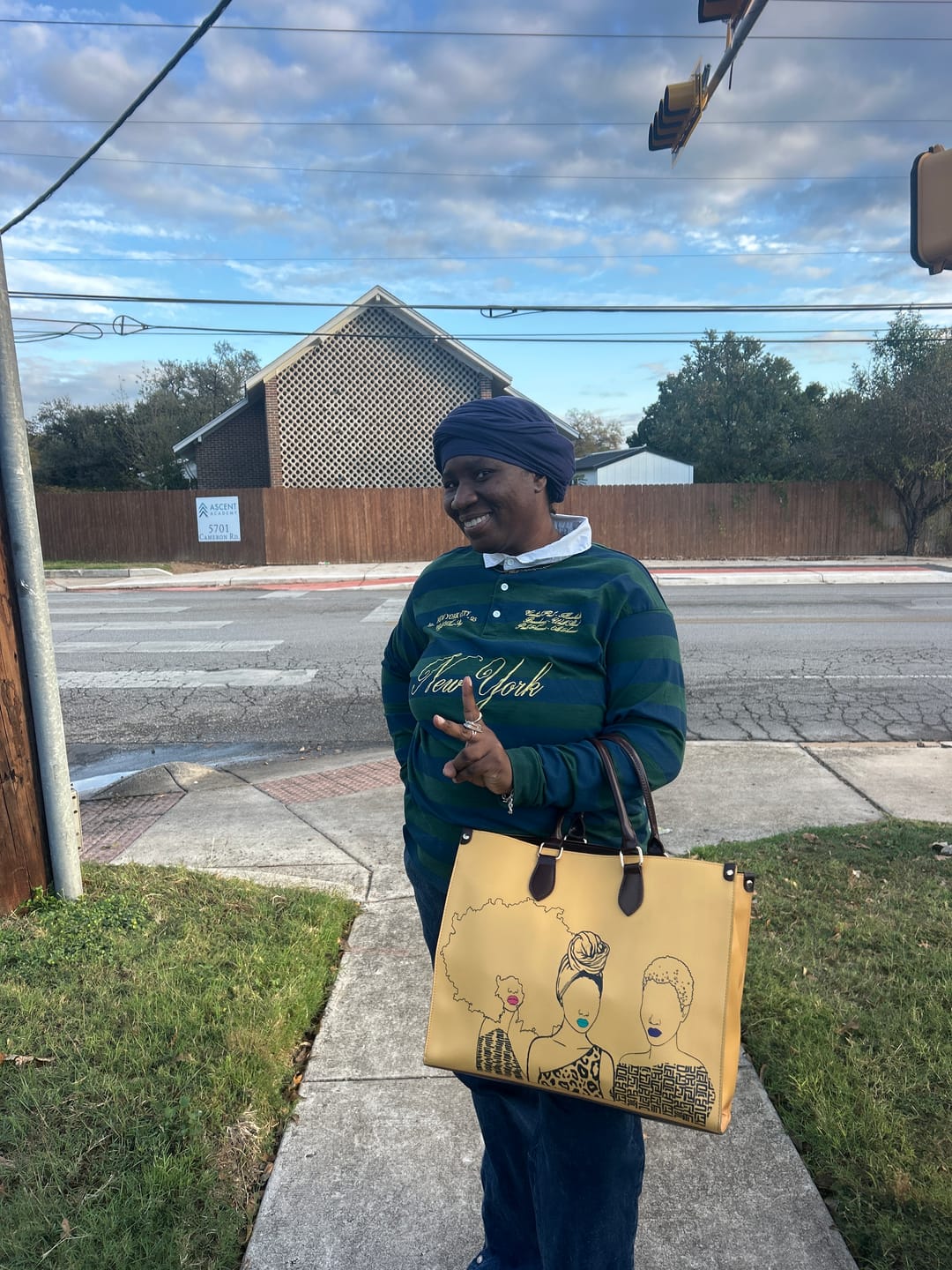 Customer photo review of Mahogany Tote Bag