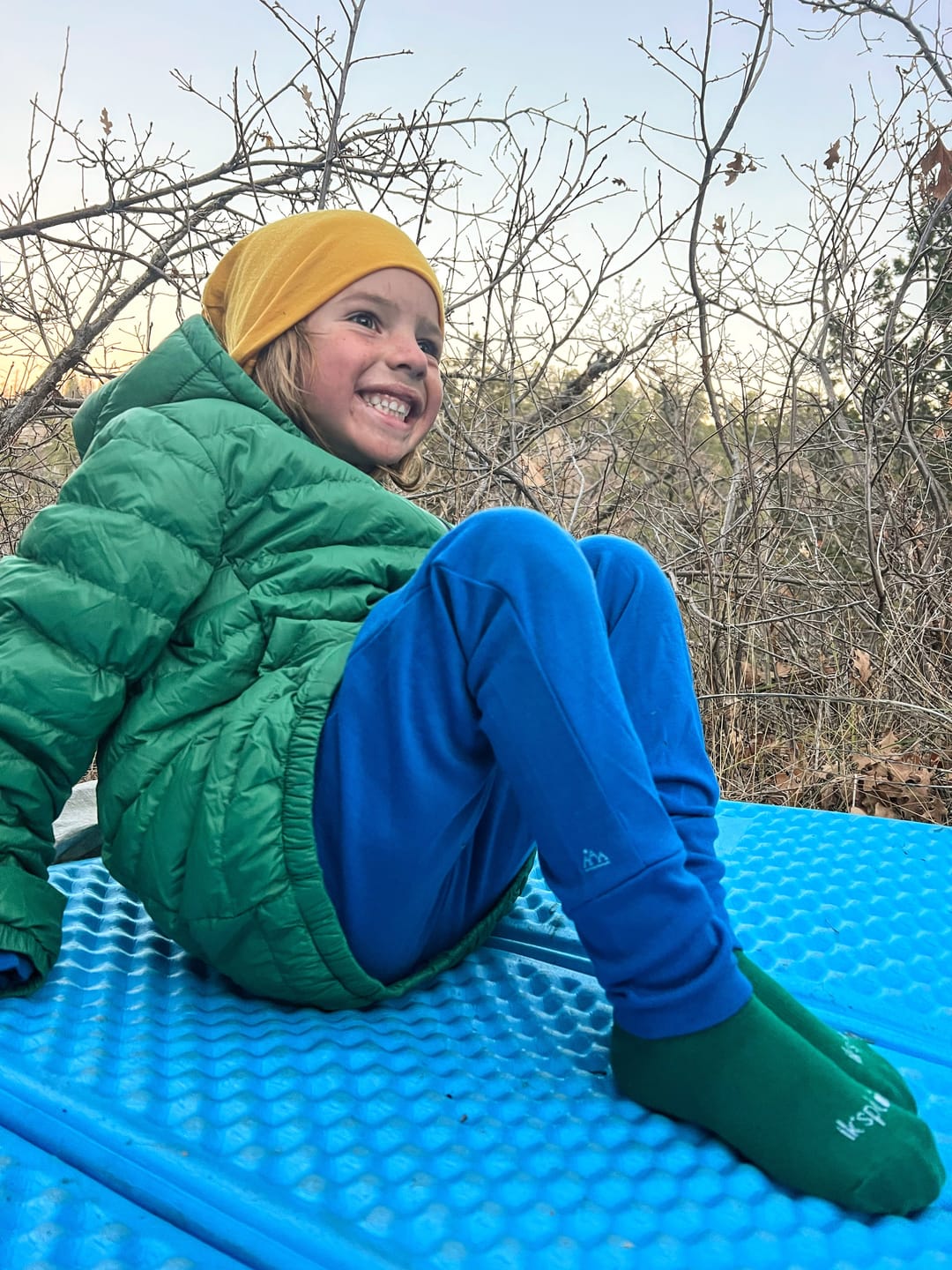 Customer photo review of Merino Wool & Tencel Trail Socks (Set of 2)
