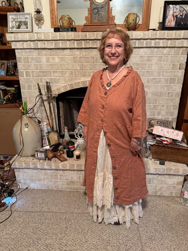 Customer photo review of Victorian Full Slip, Linen