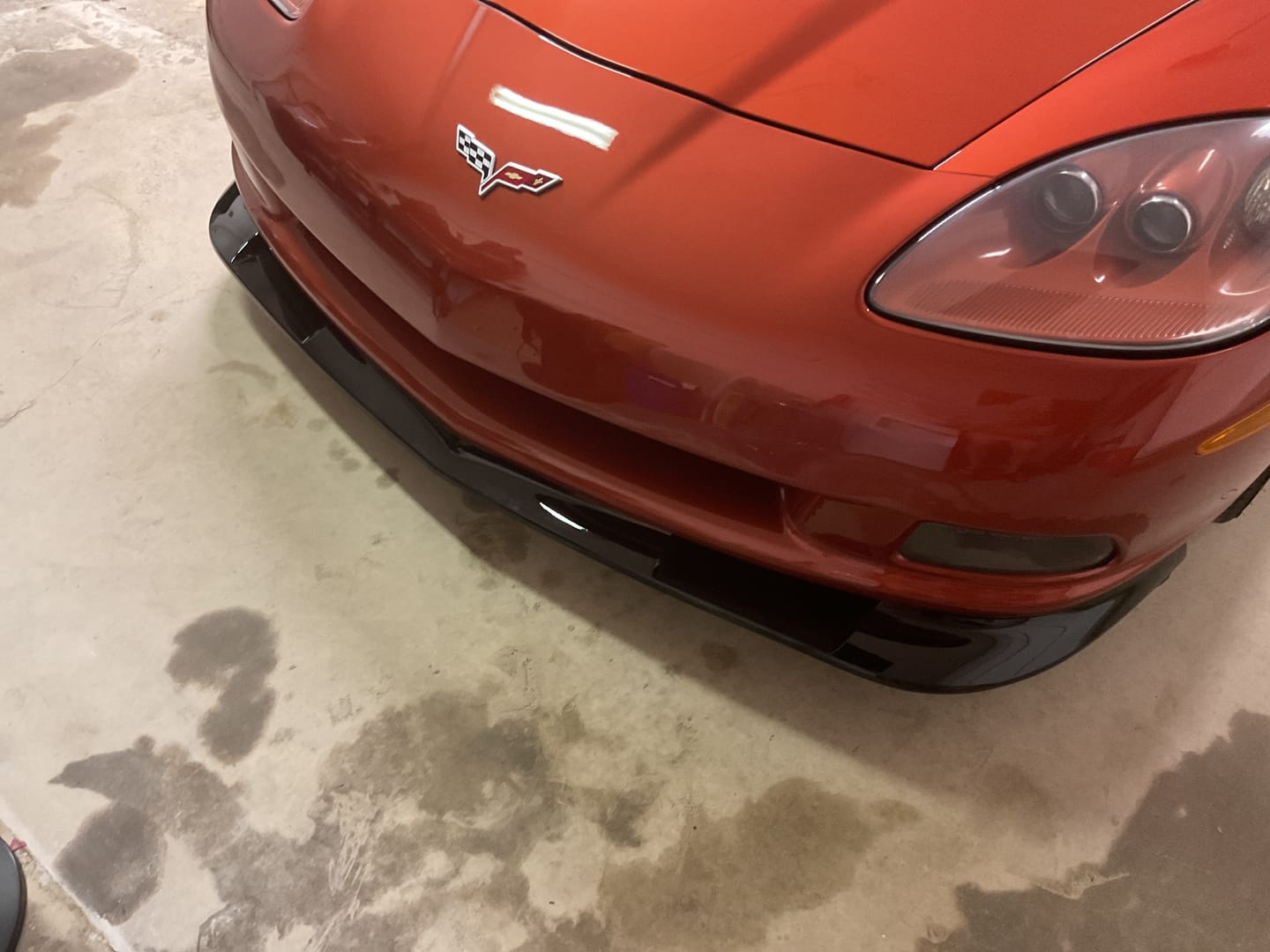 Customer photo review of Corvette C6 Base Extended Front Splitter Lip | ZR1 Conversion Package