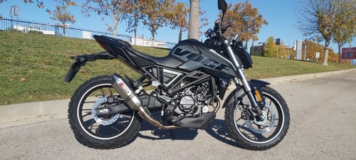 Customer photo review of Silenciador Universal Moto 51mm