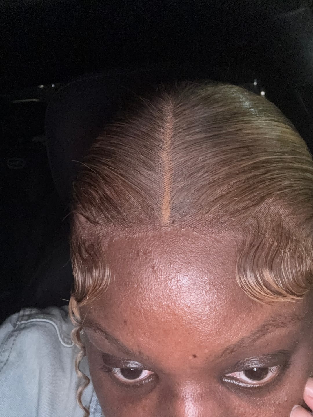 Customer photo review of Hold Me Down™ Adhesive SPORT (Ain’t No Other™) - Peach