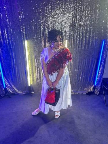 Customer photo review of Red Short Ceremonial Korowai