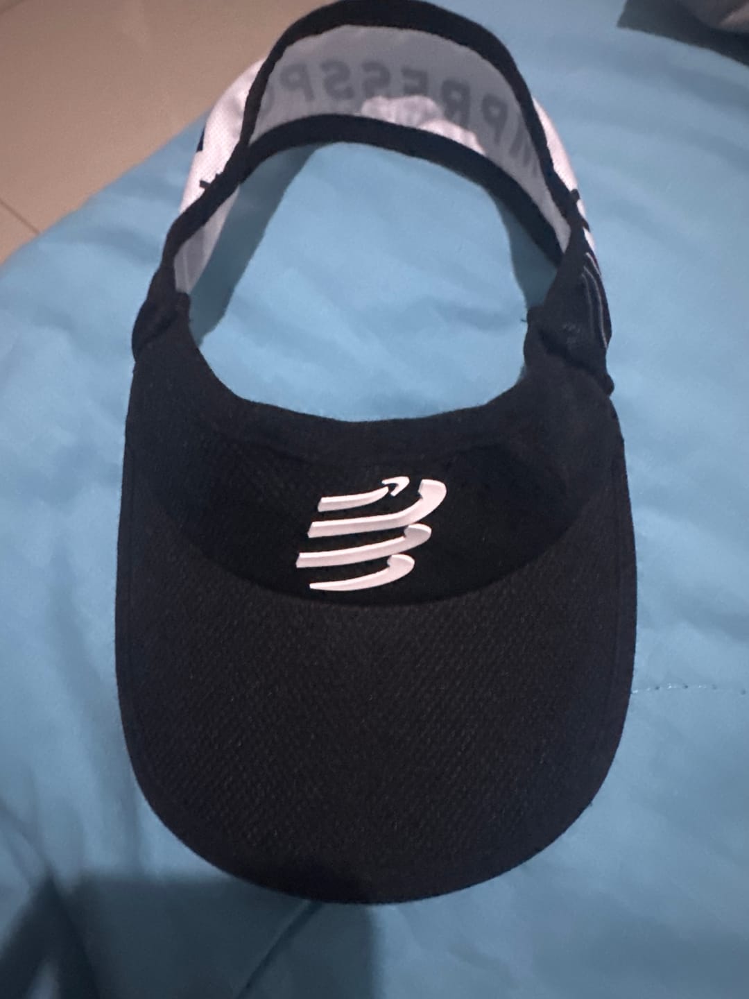 Customer photo review of Compressport Visor Ultralight Black White