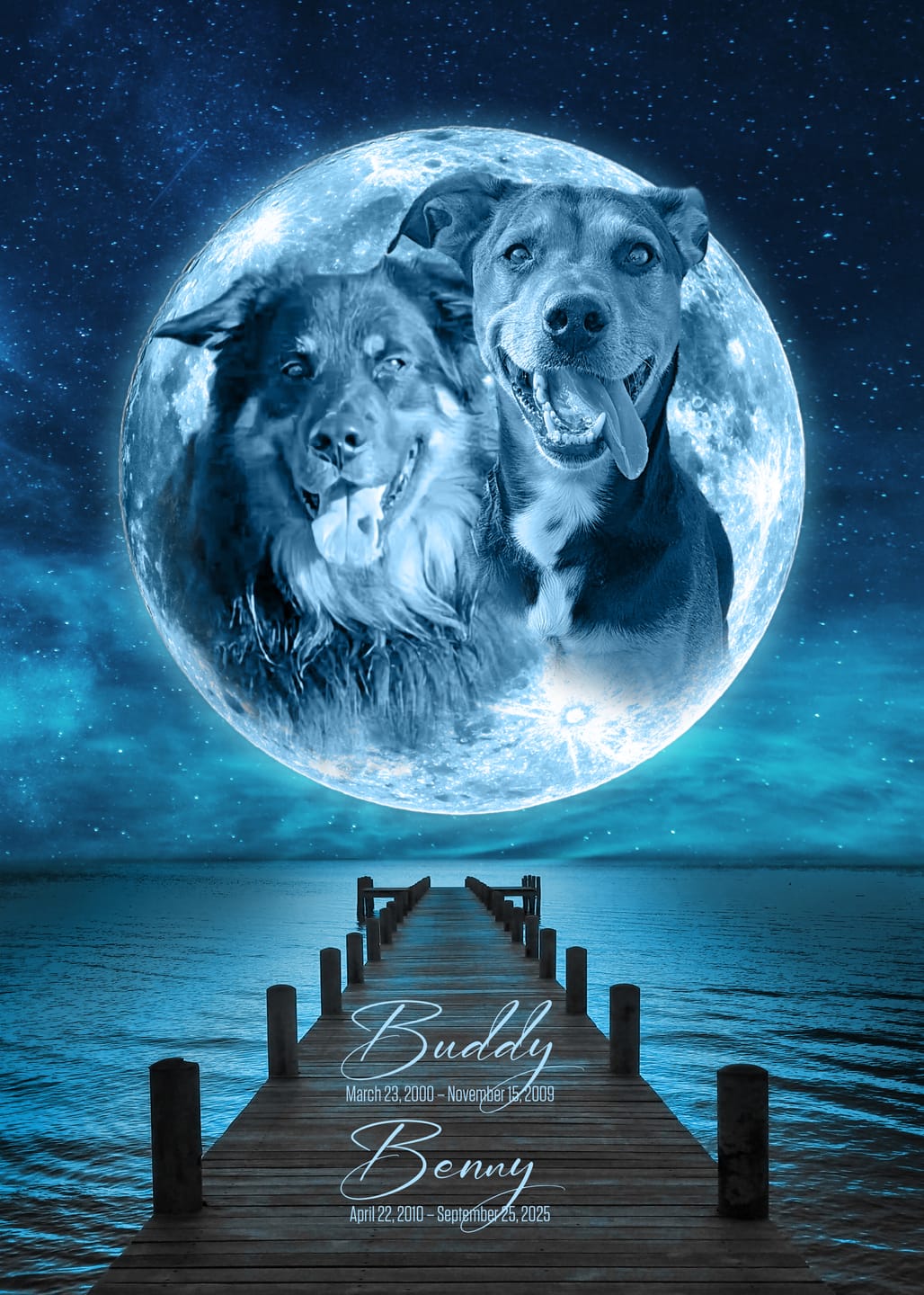 Customer photo review of Personalisiertes Portrait - Mond Stil