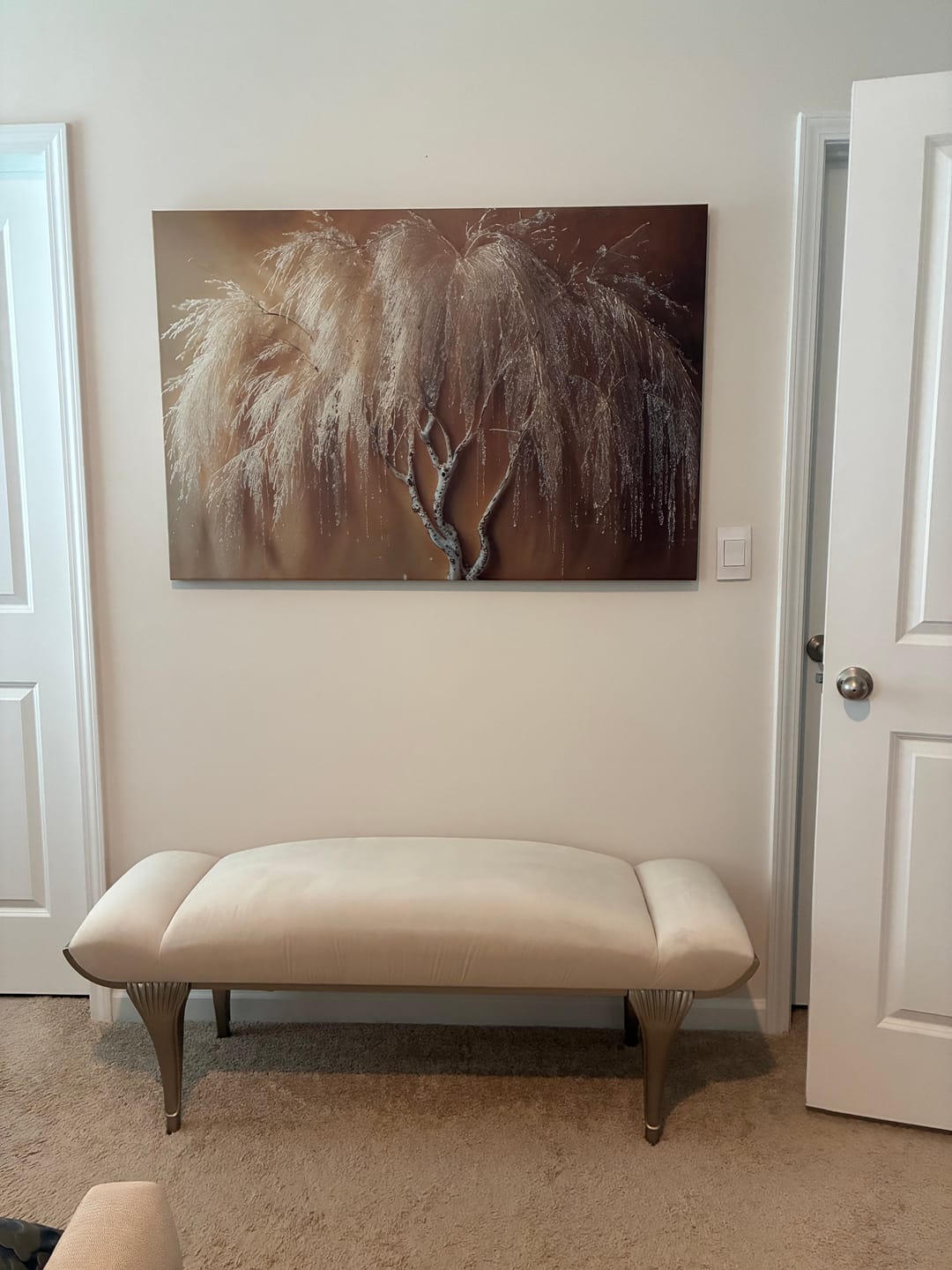 Customer photo: Golden Willow Grace Wall Art in Kimarie W.'s home