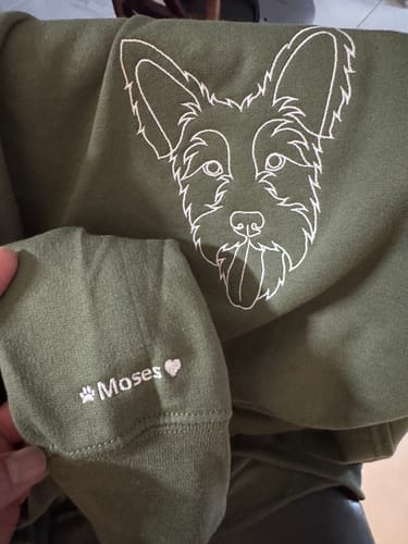 Customer photo review of Custom Embroidered Hoodie