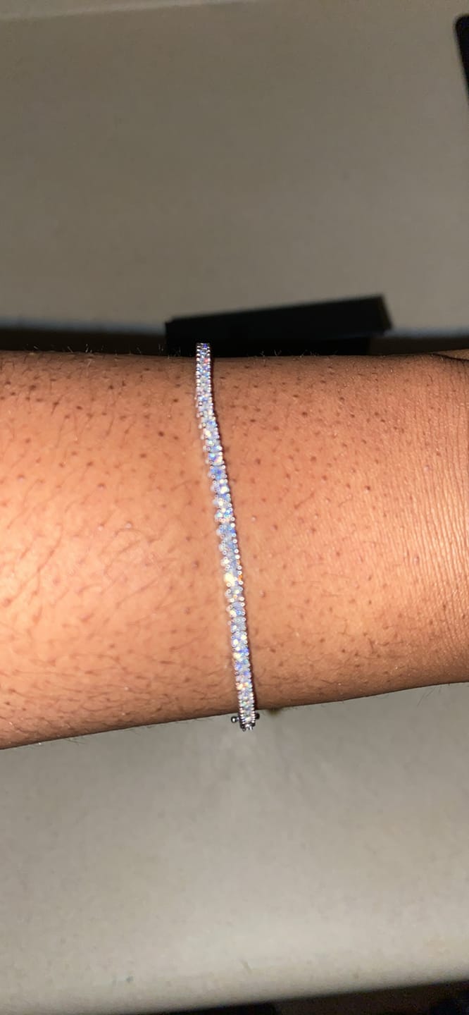 Customer photo review of 2MM Moissanite Tennis Bracelet