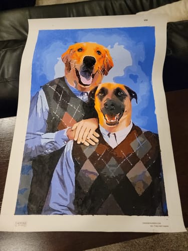 Customer photo review of Custom Paint by Numbers Kit for Personalized Artwork