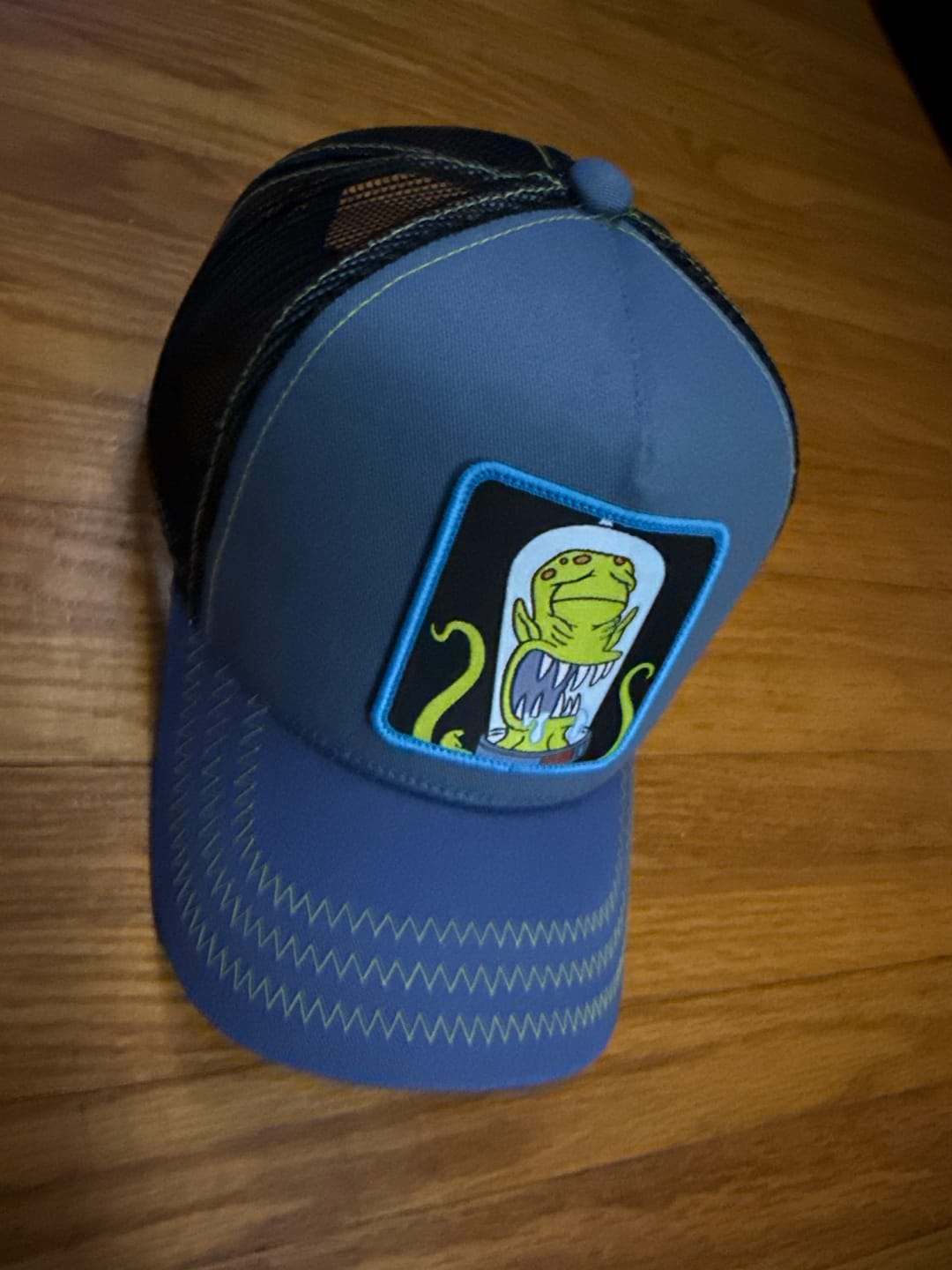 Customer photo review of OVERLORD X Simpsons: Alien Kodos Trucker Cap