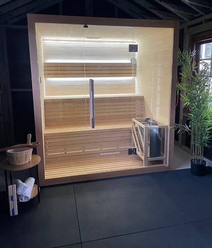 Customer photo review of 4-6 Person Traditional Sauna - 6kw Harvia Heater