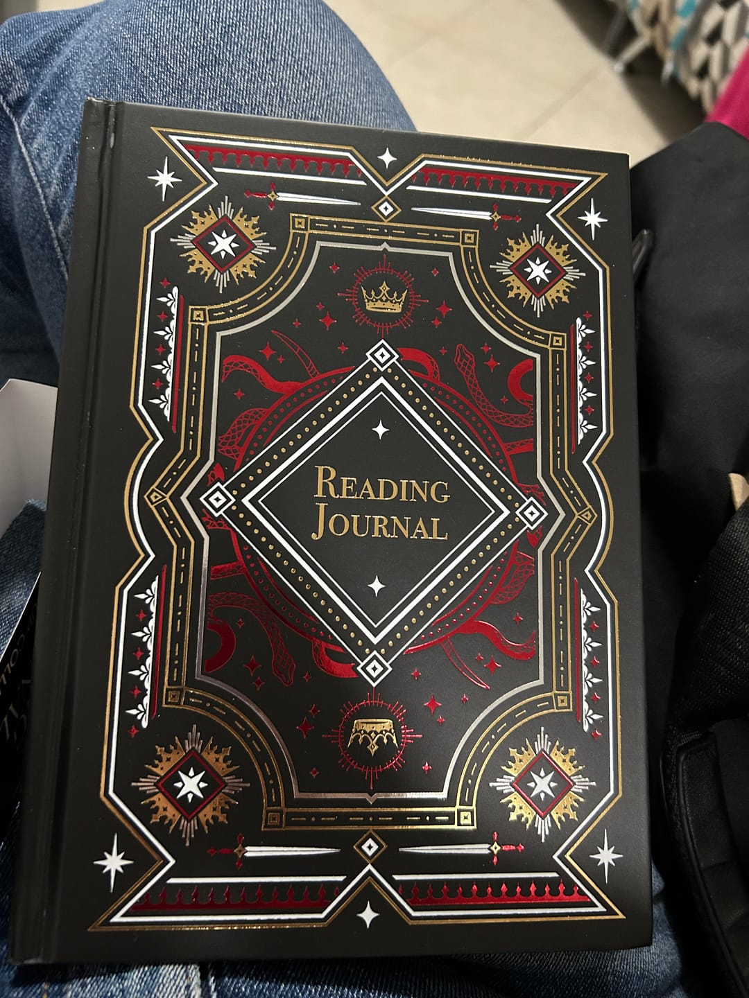 Customer photo review of Reading Journal - Serpents & Swords