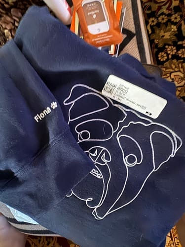 Customer photo review of Custom Embroidered Hoodie