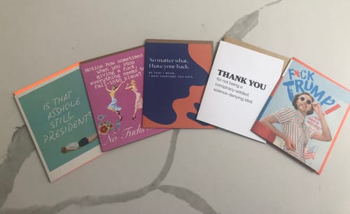 Customer photo review of Is That Asshole Still President? Card