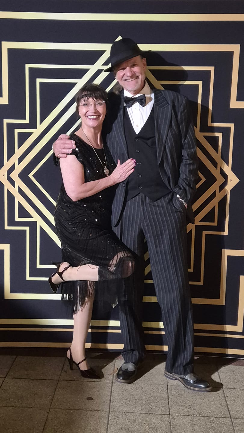 Customer photo review of 1920s Black Mable Flapper Dress
