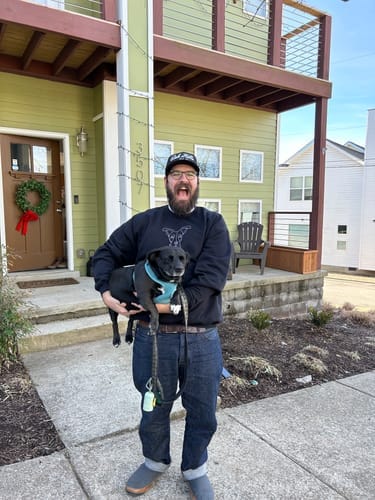 Customer photo review of Custom Embroidered Sweatshirt