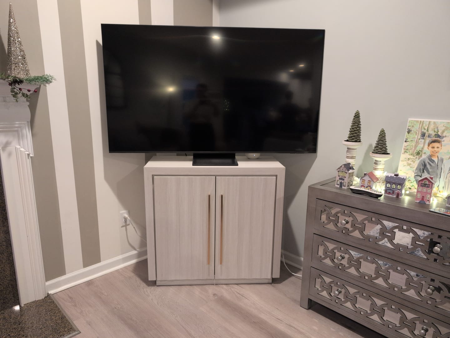 Customer photo review of Libra Modern White Small Sideboard