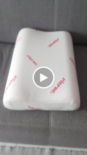 Customer video review of Wavy Memory Foam Pillow