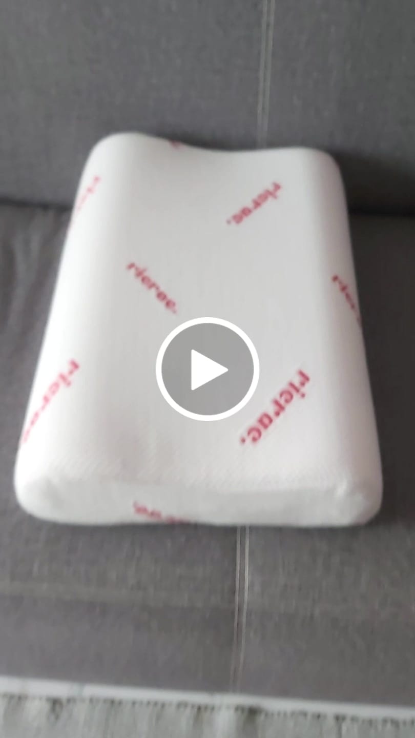 Customer video review of Wavy Memory Foam Pillow