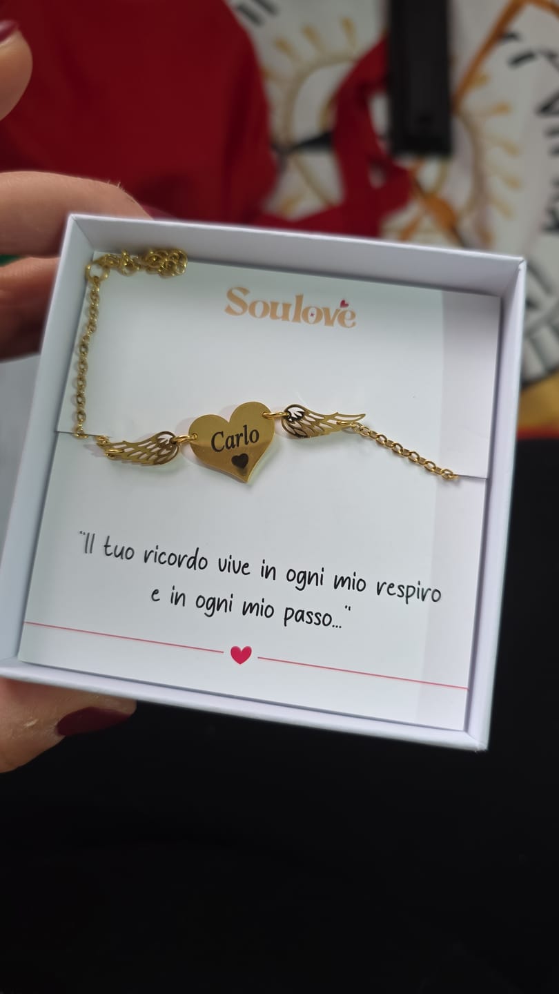 Customer photo review of Bracciale Angelo Mio ✦ Incidi il nome del tuo Angelo