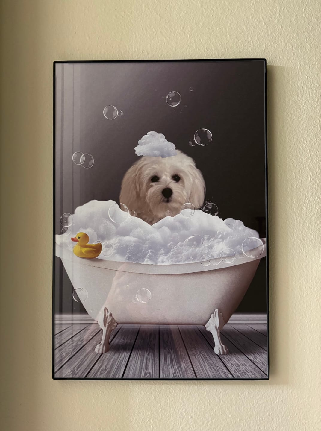 Customer photo review of Fun in the tub - Personalized Poster