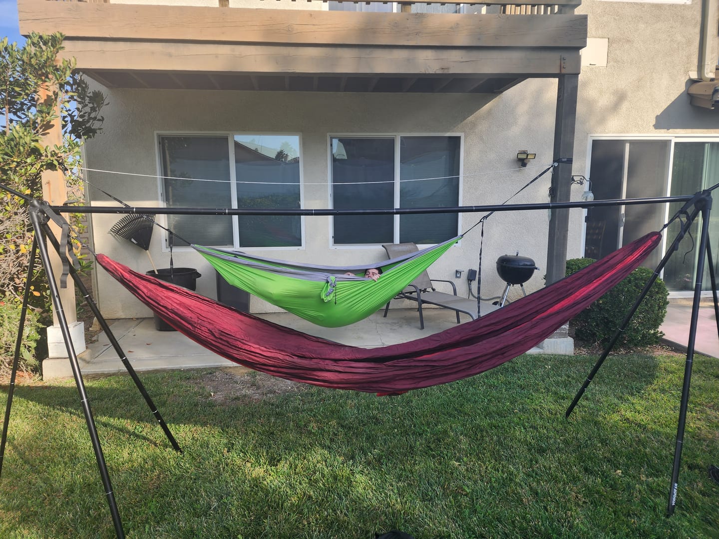 Customer photo review of Turtlebug Camper Hammock Stand