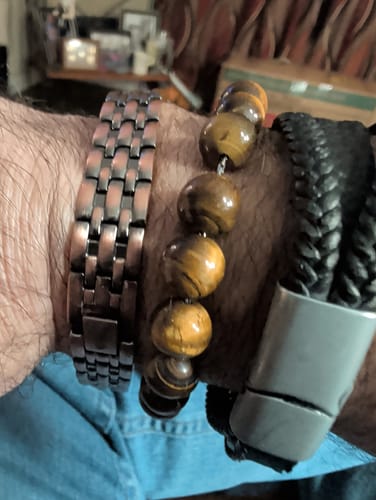 Customer photo review of Riders' Copper Bracelet