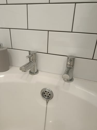 Customer photo review of Aquadart Harrow Bath Taps - Chrome