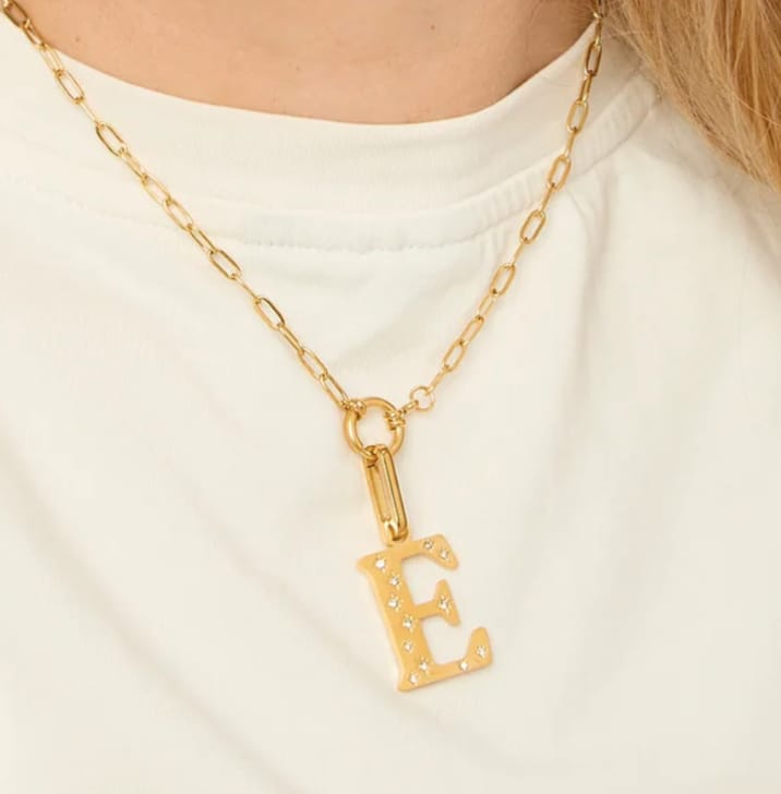 Customer photo review of Eleanor Gold Necklace Chain 52cm