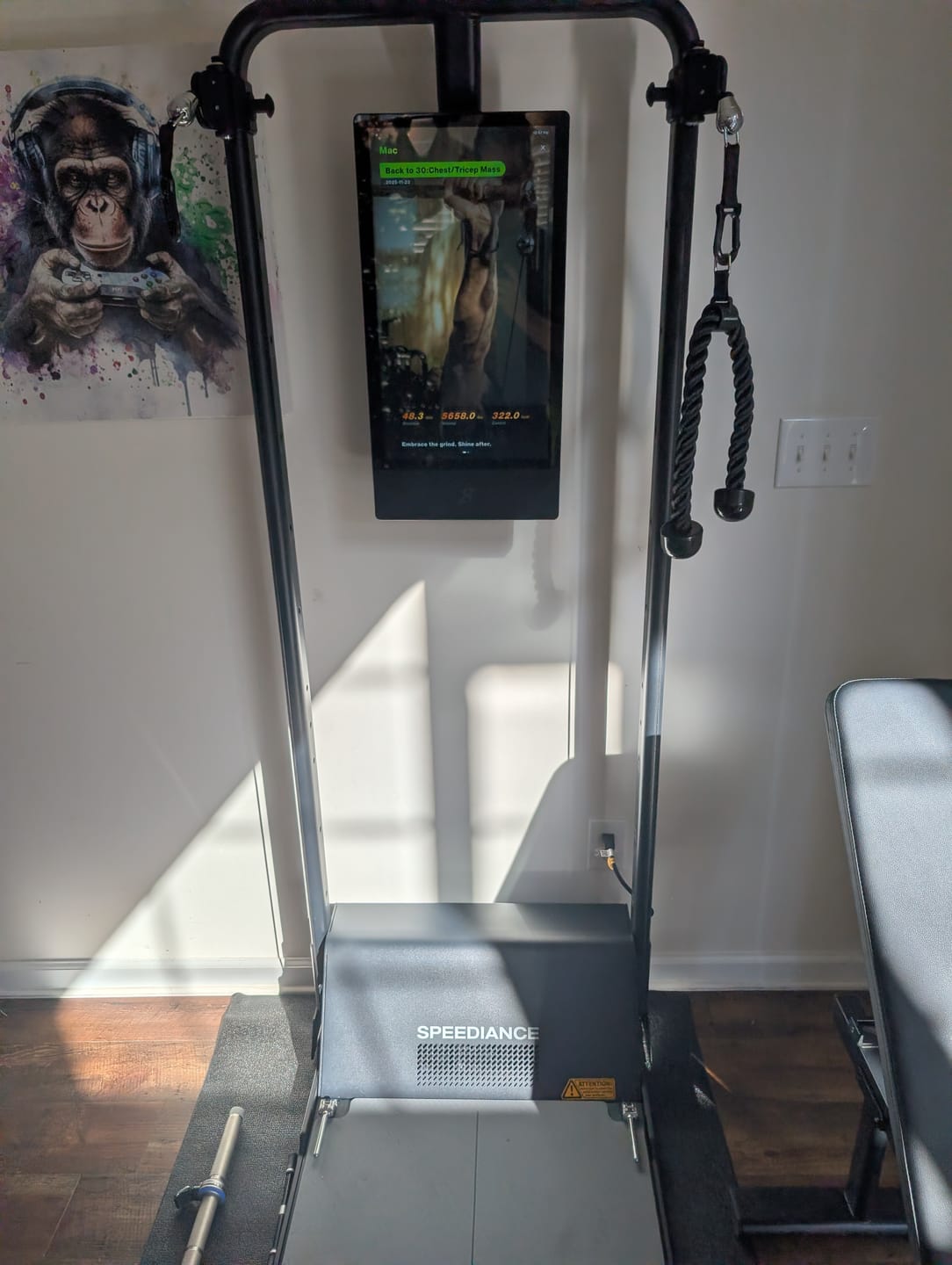 Customer photo review of Speediance Gym Monster 2