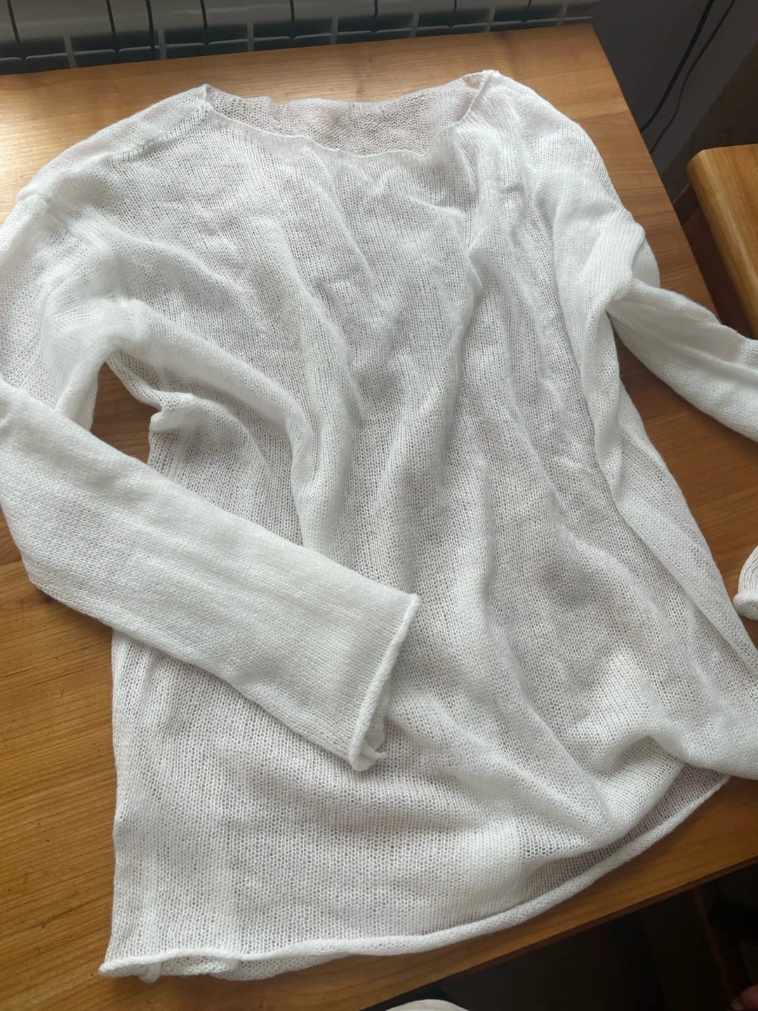 Customer photo review of Lilian Sheer Loose Pullover