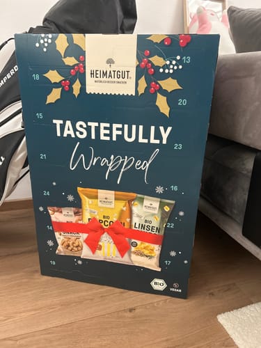 Kundenbewertung mit Foto zu Heimatgut Bio Snack Adventskalender