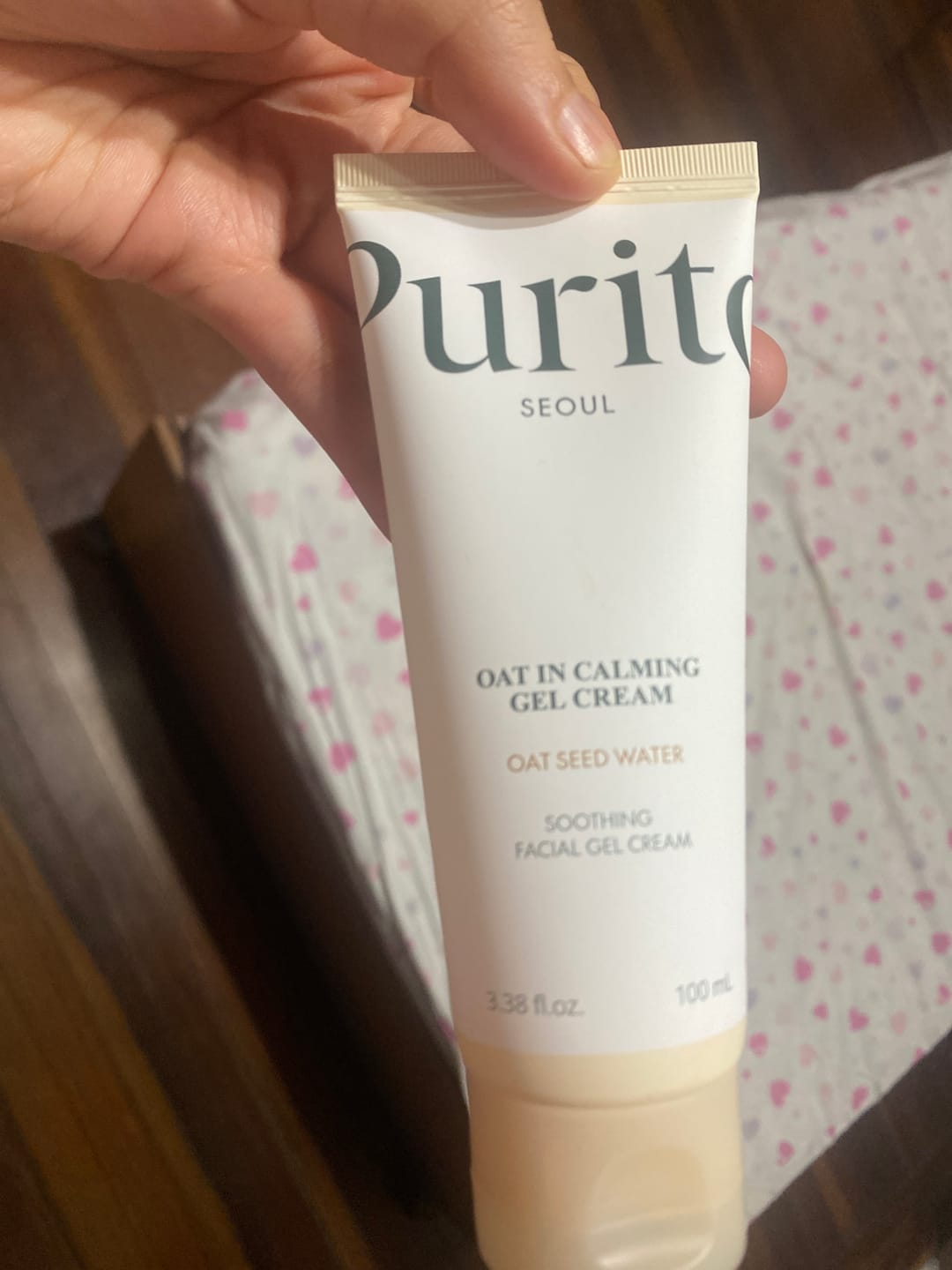 Customer photo review of Oat-in Calming Gel Cream