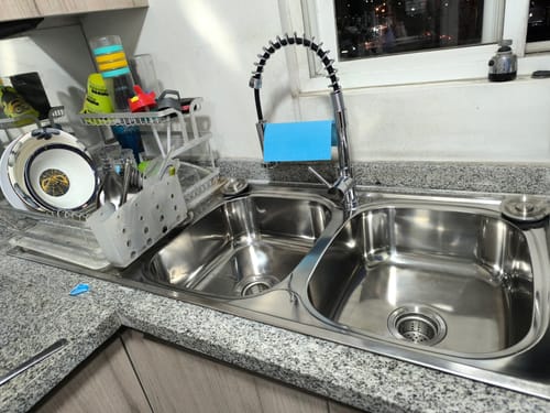 Customer photo review of Lavaplatos SobreCubierta 120x50 cm Secador Izquierdo