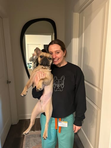 Customer photo review of Custom Embroidered Sweatshirt